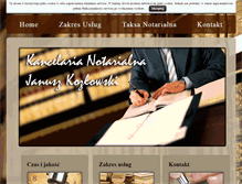Tablet Screenshot of kancelaria-kozlowski.pl